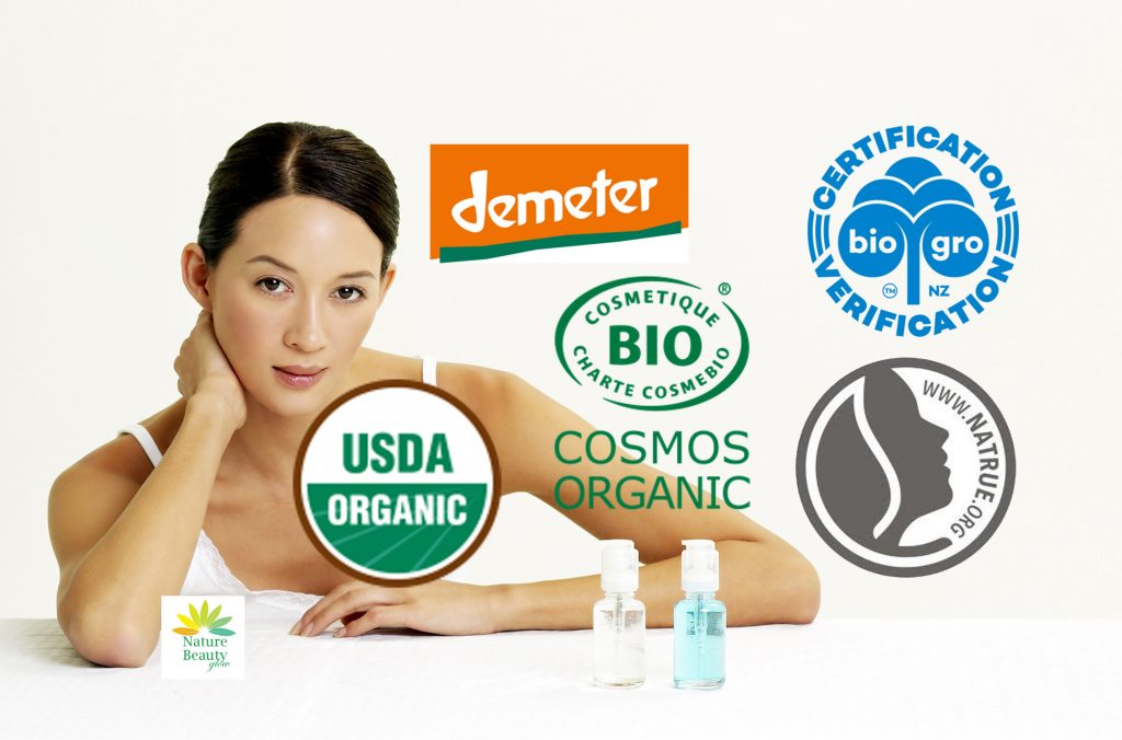 Certified Organic Cosmetic Logos