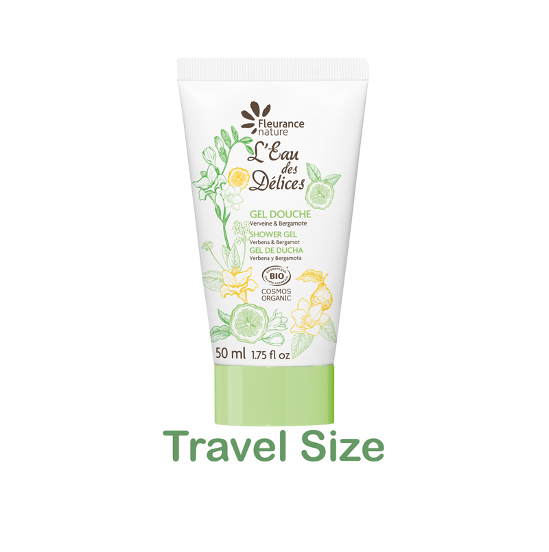 SHOWER GEL Verbena Bergamot Travel Size by FLEURANCE Nature
