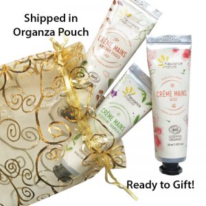 Organic Hand Cream Gift Set Pouch by Fleurance Nature