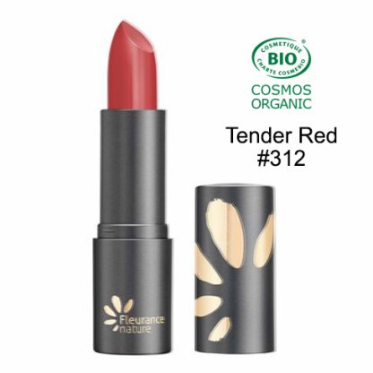 organic lipstick tender red