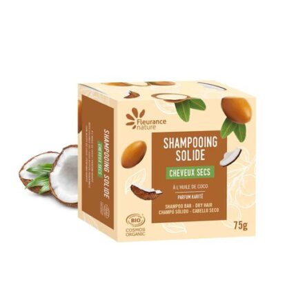 organic shampoo bar for dry hair made in france
