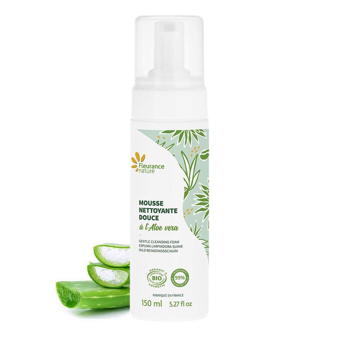 face cleansing foam organic Fleurance Nature