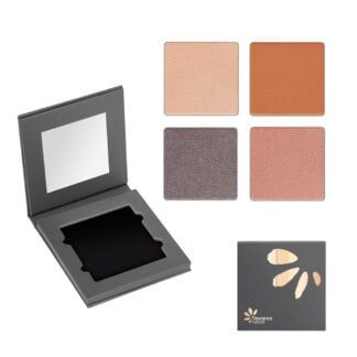 Taupe Copper Gold and Caramel Organic Eye Shadow Set Fleurance Nature